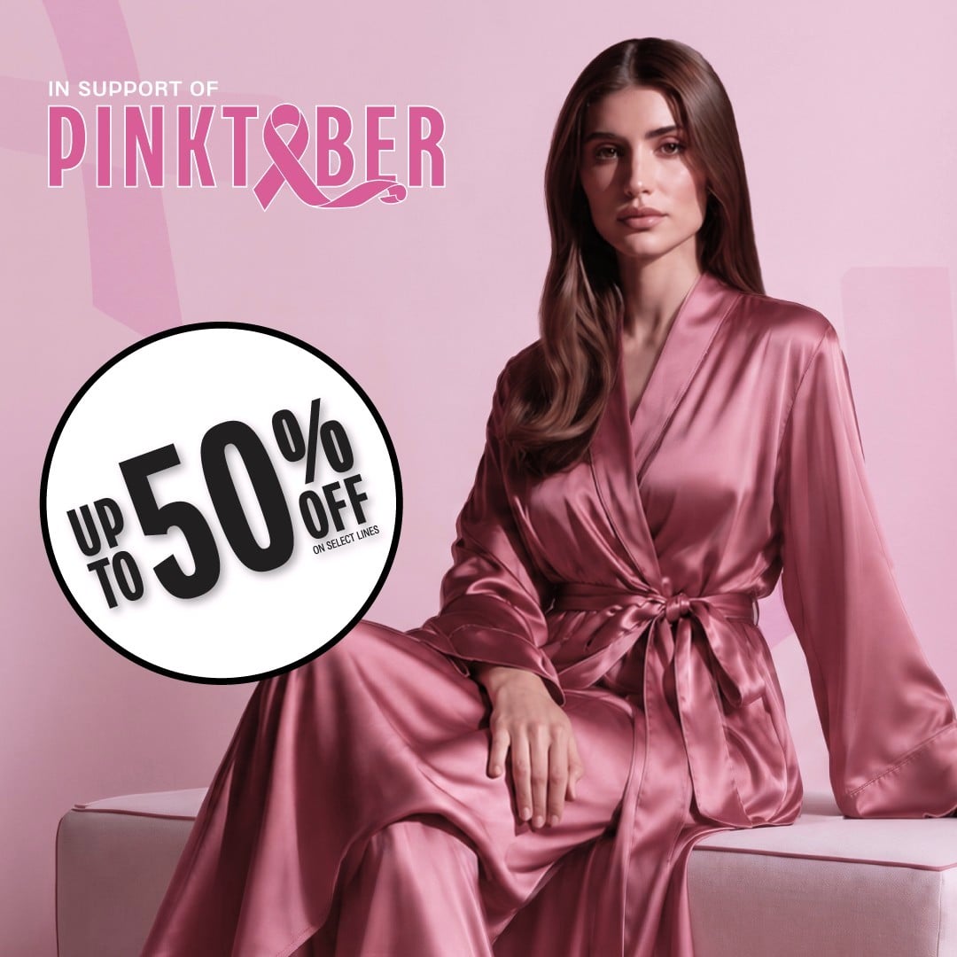 Image of model in pink outfit